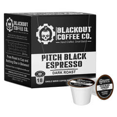 Blackout Coffee | Pitch Black Espresso – Dark Roast (Ground or K-Cups)