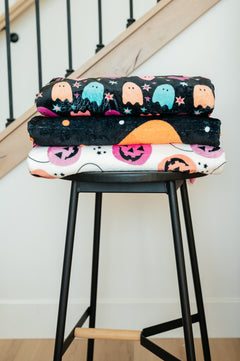 PREORDER: Jumbo Candies Halloween Fleece Blanket - Sweeten Your Spooky Season!