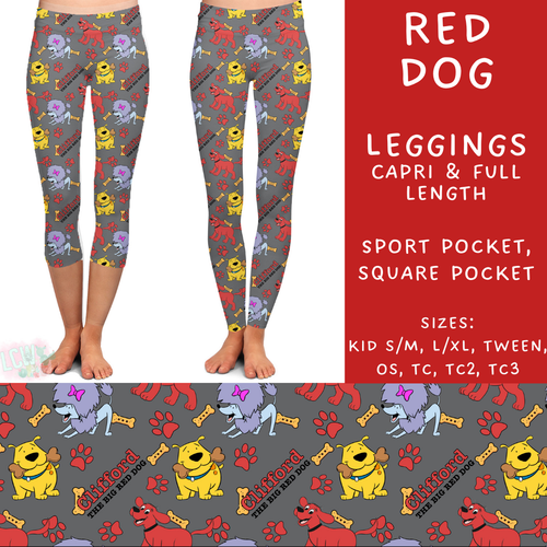 Batch #272 - Storybook Collection - Closes 1/17 - ETA late March - Red Dog Full and Capri Length Leggings