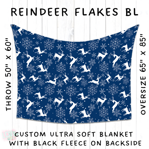 Batch #216 - Cozy Christmas Blankets Presale - Closes 10/14 - ETA Early Dec - Reindeer Flakes BL