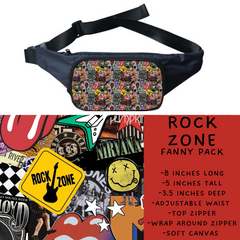 Batch #276 - Fanny Packs & Drawstring Backpacks - Closes 1/24 - ETA late March - Rock Zone Fanny Pack