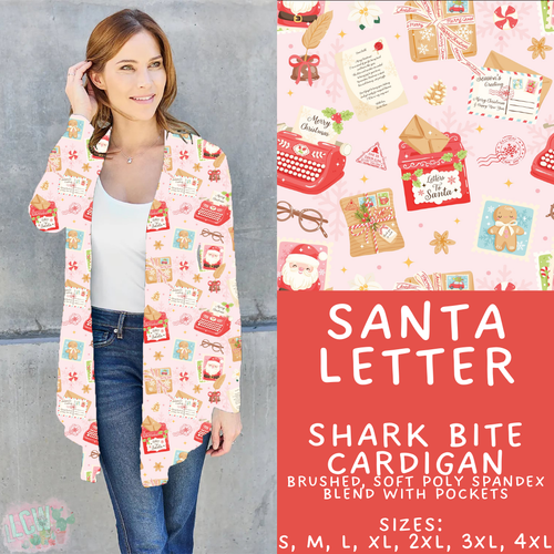 Batch #424 - Jingle All The Way - Closes 10/3 - ETA mid/late Nov - Santa Letter Cardigan