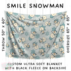 Batch #242 - Winter Wonderland Blankets - Closes 11/22 - ETA early Feb - Smile Snowman Blanket