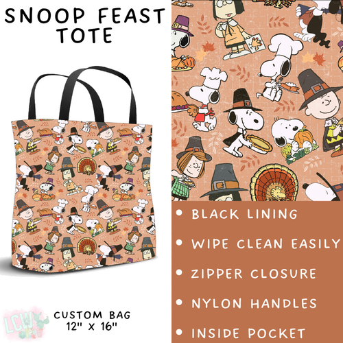 Batch #409 - Character Fall 2 - Closes 9/8 - ETA late October - Snoop Feast Tote