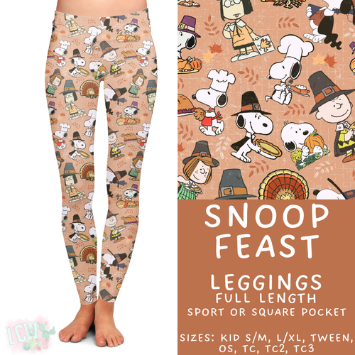 Batch #409 - Character Fall 2 - Closes 9/8 - ETA late October - Snoop Feast Full Length Leggings