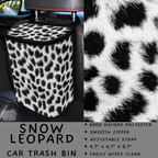 Batch #423 - Car Accessories - Closes 10/2 - ETA mid/late Nov - Snow Leopard Car Trash Bin