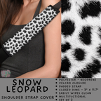 Batch #423 - Car Accessories - Closes 10/2 - ETA mid/late Nov - Snow Leopard Shoulder Strap Pads