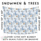 Batch #242 - Winter Wonderland Blankets - Closes 11/22 - ETA early Feb - Snowmen & Trees Blanket