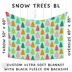 Batch #216 - Cozy Christmas Blankets Presale - Closes 10/14 - ETA Early Dec - Snow Trees BL