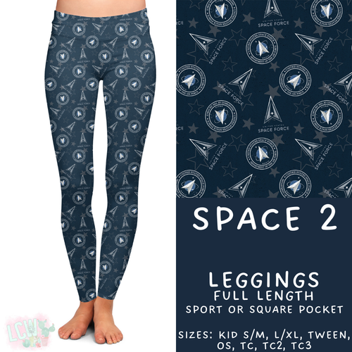 Batch #414 - Military 2 Collection - Closes 9/17 - ETA early Nov - Space 2 Full Length Leggings