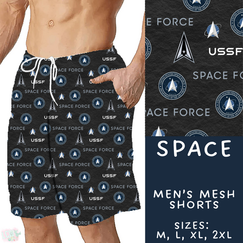 Batch #414 - Military 2 Collection - Closes 9/17 - ETA early Nov - Space Men's Shorts