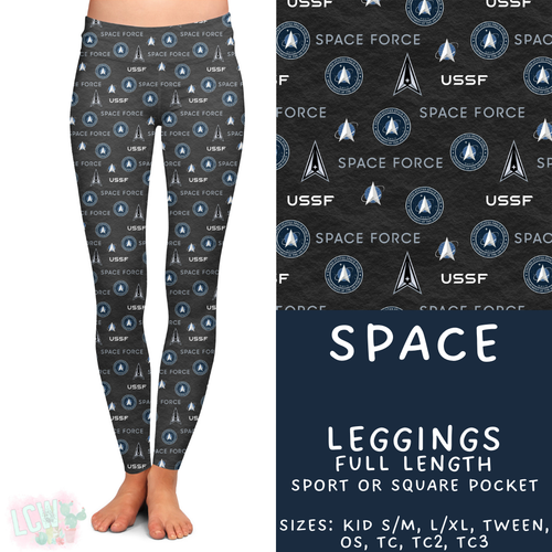 Batch #414 - Military 2 Collection - Closes 9/17 - ETA early Nov - Space Full Length Leggings