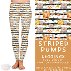 Batch #407 - Fall Fun 2 - Closes 9/4 - ETA mid/late October - Striped Pumps Full Length Leggings