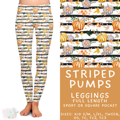 Batch #407 - Fall Fun 2 - Closes 9/4 - ETA mid/late October - Striped Pumps Full Length Leggings