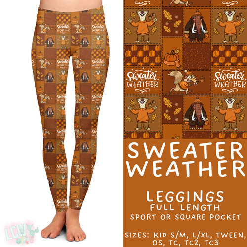 Batch #409 - Character Fall 2 - Closes 9/8 - ETA late October - Sweater Weather Full Length Leggings