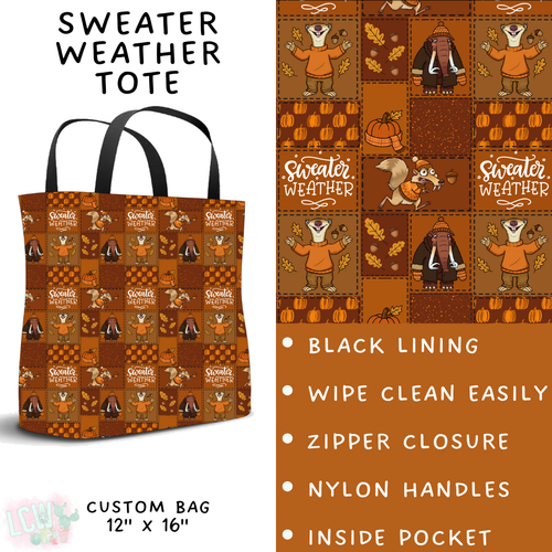 Batch #409 - Character Fall 2 - Closes 9/8 - ETA late October - Sweater Weather Tote