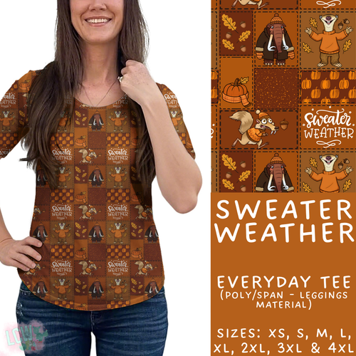 Batch #409 - Character Fall 2 - Closes 9/8 - ETA late October - Sweater Weather Everyday Tee