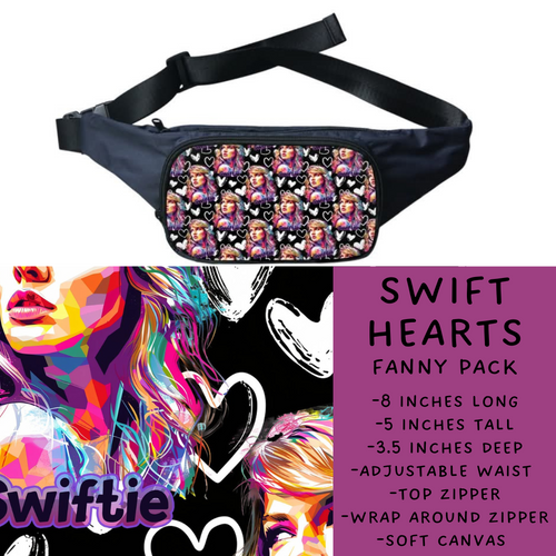 Batch #276 - Fanny Packs & Drawstring Backpacks - Closes 1/24 - ETA late March - Swift Hearts Fanny Pack