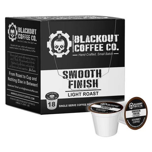 Blackout Coffee | Smooth Finish – Light Roast (Ground or K-Cups)