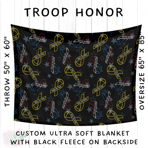 Batch #414 - Military 2 Collection - Closes 9/17 - ETA early Nov - Troop Honor Blanket