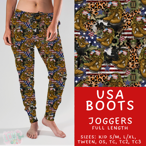 Batch #414 - Military 2 Collection - Closes 9/17 - ETA early Nov - USA Boots Joggers