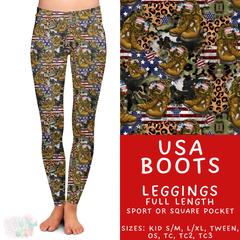 Batch #414 - Military 2 Collection - Closes 9/17 - ETA early Nov - USA Boots Full Length Leggings
