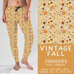 Batch #407 - Fall Fun 2 - Closes 9/4 - ETA mid/late October - Vintage Fall Joggers