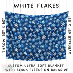 Batch #242 - Winter Wonderland Blankets - Closes 11/22 - ETA early Feb - White Flakes Blanket