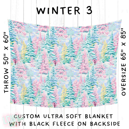 Batch #242 - Winter Wonderland Blankets - Closes 11/22 - ETA early Feb - Winter 3 Blanket