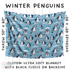 Batch #242 - Winter Wonderland Blankets - Closes 11/22 - ETA early Feb - Winter Penguins Blanket