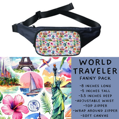 Batch #276 - Fanny Packs & Drawstring Backpacks - Closes 1/24 - ETA late March - World Traveler Fanny Pack