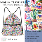 Batch #276 - Fanny Packs & Drawstring Backpacks - Closes 1/24 - ETA late March - World Traveler Drawstring Backpack