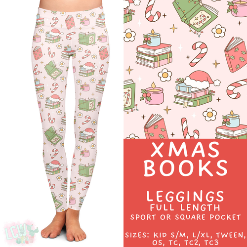 Batch #424 - Jingle All The Way - Closes 10/3 - ETA mid/late Nov - Xmas Books Full Length Leggings