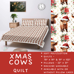Batch  #410 - Cozy Quilts - Closes 9/10 - ETA late October - Xmas Cows Quilt