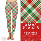 Batch #424 - Jingle All The Way - Closes 10/3 - ETA mid/late Nov - Xmas Plaid 3 Full Length Leggings