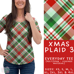 Batch #424 - Jingle All The Way - Closes 10/3 - ETA mid/late Nov - Xmas Plaid 3 Everyday Tee