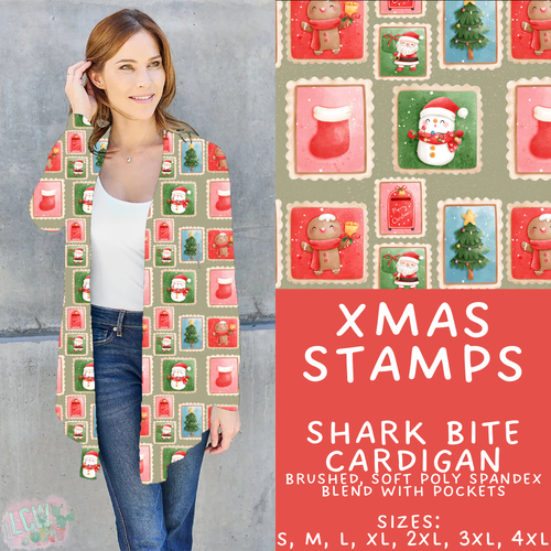 Batch #424 - Jingle All The Way - Closes 10/3 - ETA mid/late Nov - Xmas Stamps Cardigan