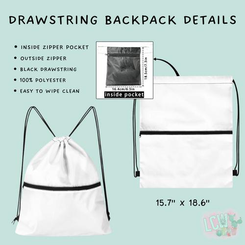 Batch #276 - Fanny Packs & Drawstring Backpacks - Closes 1/24 - ETA late March - Air Drawstring Backpack