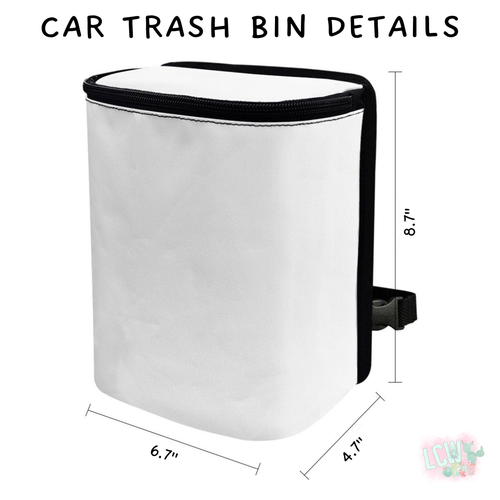 Batch #423 - Car Accessories - Closes 10/2 - ETA mid/late Nov - Flower BFlies Car Trash Bin