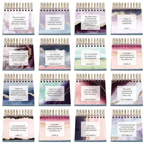 Positive Affirmations Daily Desk Easel – 365 Days of Empowering Thoughts