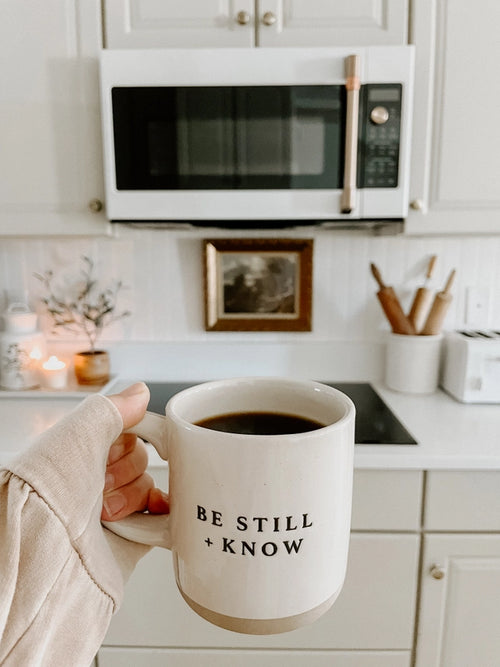 Be Still and Know – 14oz Stoneware Coffee Mug