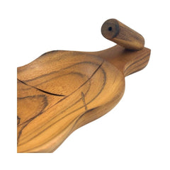 Teak Root Leaf Incense Holder – Natural Wood Burner