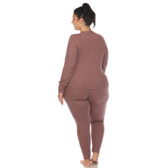 The Cozy Core Waffle Pajama Set – Soft, Stretchy Comfort for Cold Nights - Plus Size