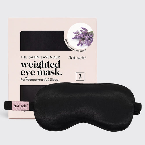 The Lavender Weighted Satin Eye Mask BY KITSCH