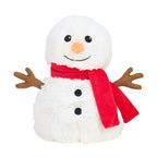 Red Scarf Snowman Warmies® Plush – Microwavable Lavender-Scented Holiday Gift for Kids & Adults