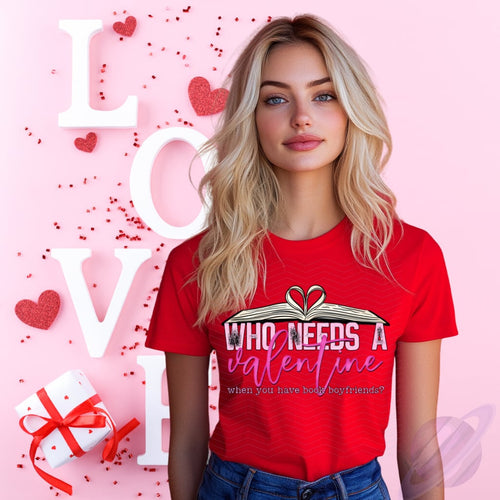 Valentine’s Day T-Shirts – Sizes Small to 5XL in Red or Black – Super Soft Unisex Jersey Crew Neck