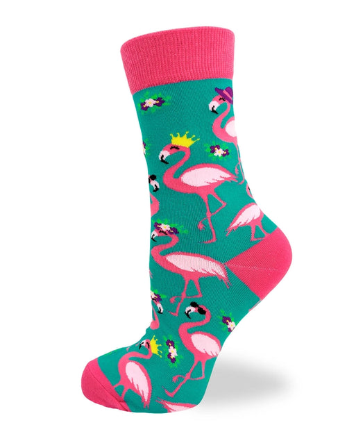 I Don’t Give a Flock Flamingo Crew Socks
