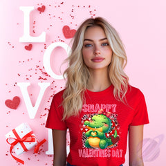 Valentine’s Day T-Shirts – Sizes Small to 5XL in Red or Black – Super Soft Unisex Jersey Crew Neck