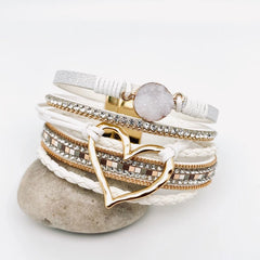 Sparkle & Heart Multi-Layer Magnetic Bracelet – The Perfect Gift of Love