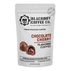 Blackout Coffee | Chocolate Cherry – Flavored Coffee (Ground or K-Cups)